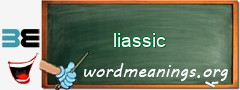 WordMeaning blackboard for liassic